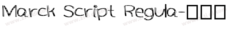 Marck Script Regula字体转换